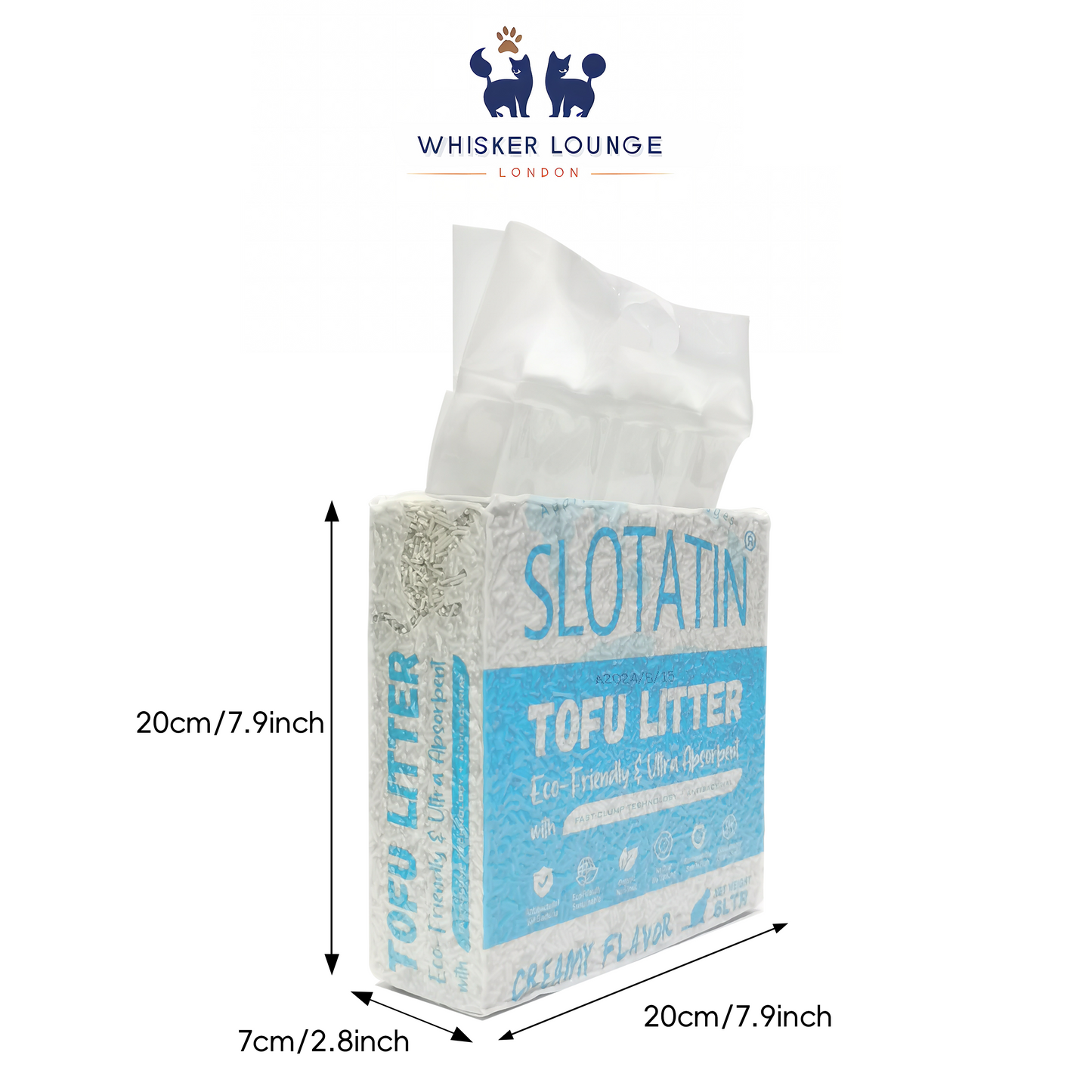 Premium Mix Tofu Cat Litter(2.3kg),Clumping Cat Litter,Ultra absorbent,Comfort odour